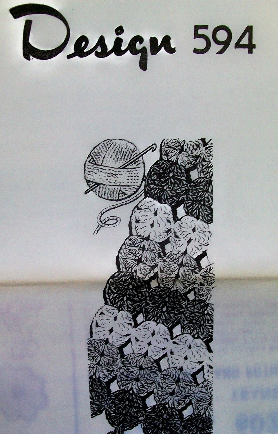 Vintage Crocheted Afghan Pattern - Design 594
