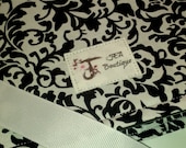 Twill Fabric Labels, one and one-quarter inch ribbon - PRE-PRINTED sample