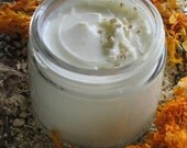 Organic Marshmallow Honey Face Cream made with Infused Organic Marshmallow Root & Local Unrefined Honey - After Sun Care 2oz