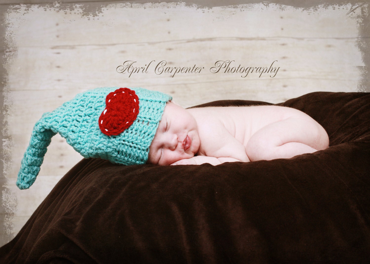 6-12 Months Crochet Baby Hat, Baby Elf Hat, CIJ, christmasinjuly, Christmas Hat, Baby Boy Hat, Baby Girl Hat, Santa Hat, SALE