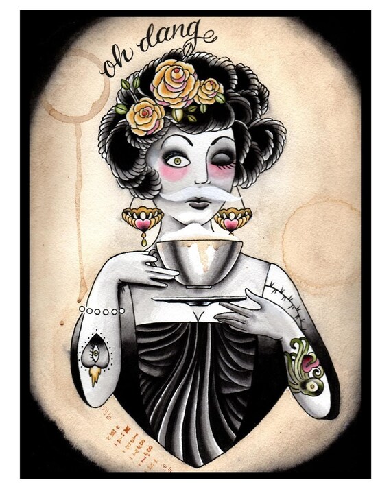 5X7 Tattoo Inspired Tribute to Coffee
