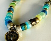 Ankh and Jelly Beads Necklace