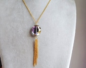 Soul mirror - tassel  long necklace