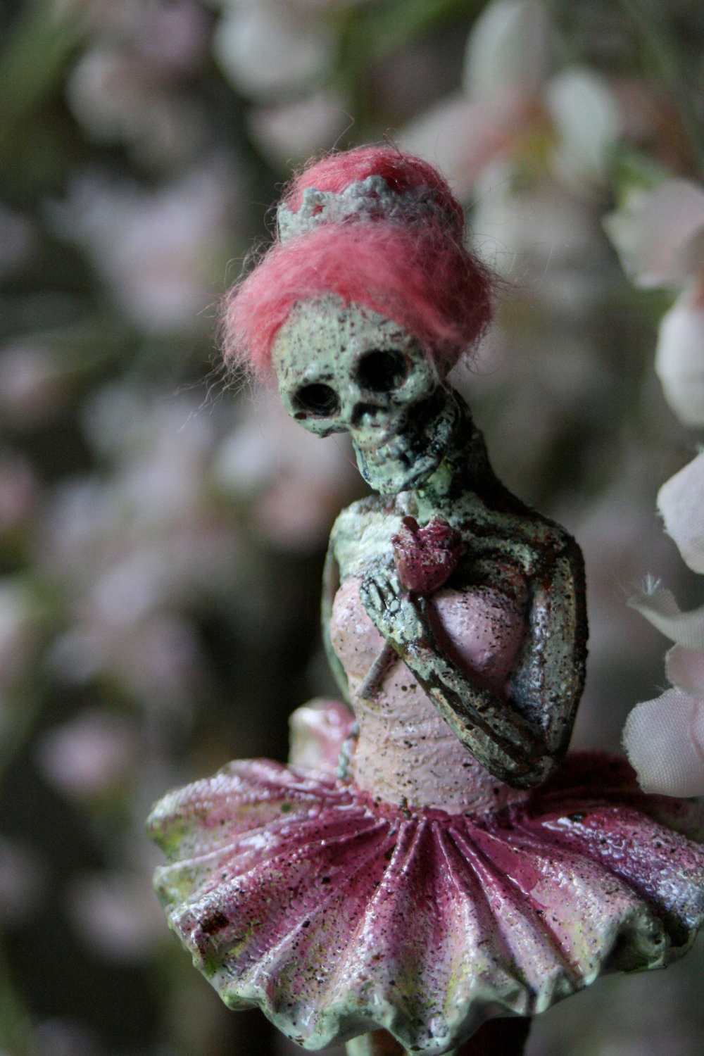 Reserved for Brittney (Pink Day of the Dead Ballerina)