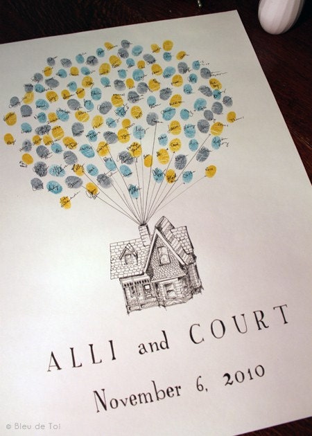 The original guest book thumbprint balloon house, size small (ink pads sold separately)