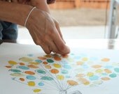 XS Balloon house, the original guest book thumbprint balloon (ink pads sold separately)