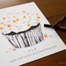 The original guest book fingerprint sprinkles cupcake, size EXTRA SMALL (inks sold separately)