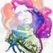 Fashion Illustration, 11" x 17" Print of Watercolour painting, titiled: Nico