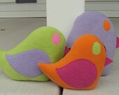 Custom Bird Family - Plush Family of Bird Pillows