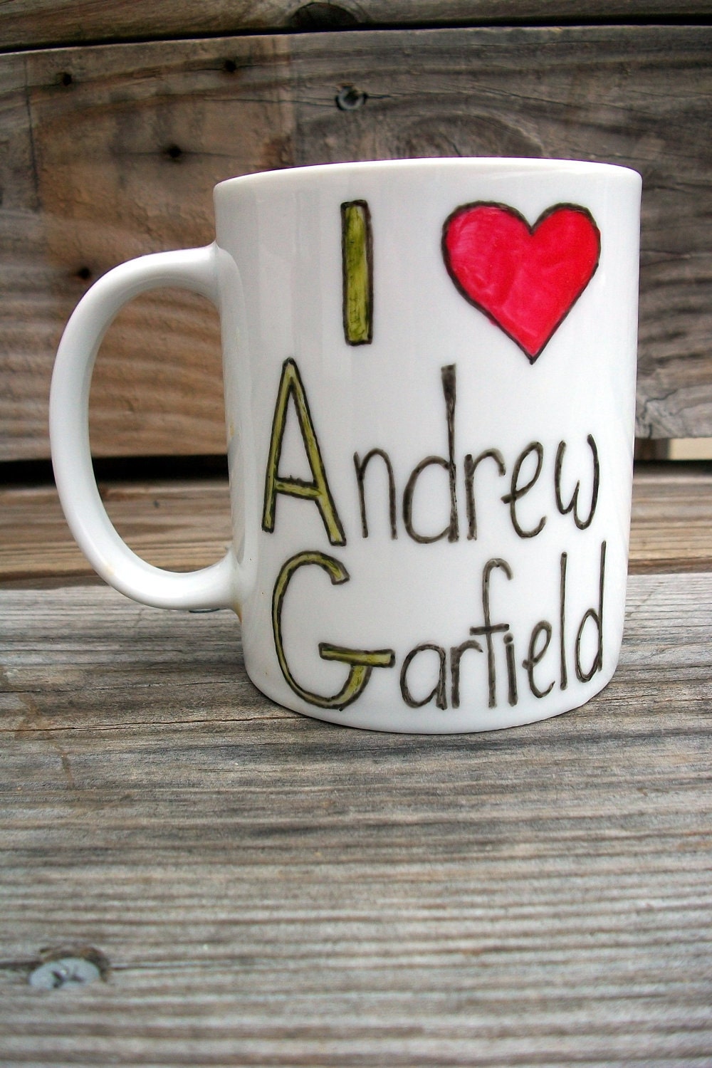 CUSTOM Personalized I love Coffee Mug or Tea Cup/ I Heart Customized Name MMMug