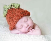 Basic Knit Pumpkin Hat for Baby, Adorable Photography Prop for Fall