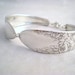 Spoon Bracelet Wedding Bridesmaid Silverware Jewelry Silver Vintage - ROSE and LEAF 1937