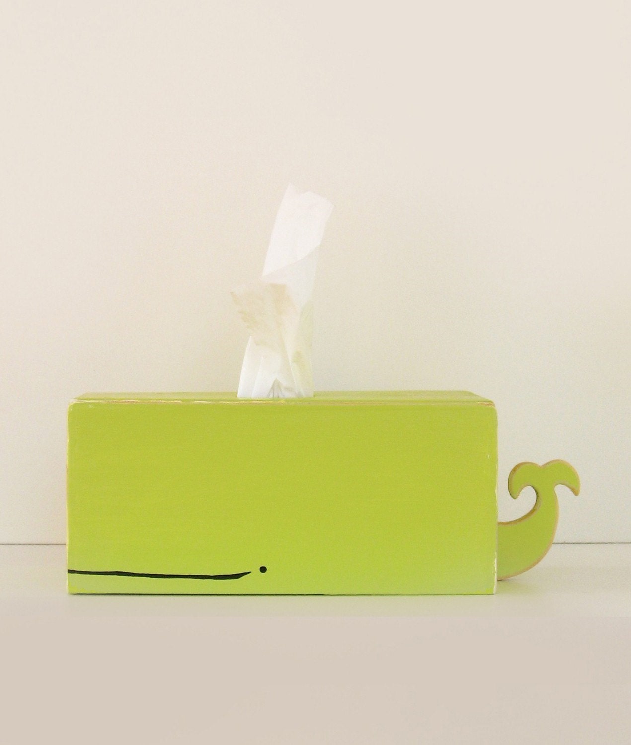 Whale Tissue Holder - Green - Ships May 24th
