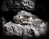 Carpe Diem 14K White Gold Uncut Diamond Diamonds Wedding Band Engagement Ring Rings Jewelry Jewellery CDR-209