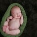 Newborn Photo Prop Pod, Handknit Chunky Newborn Pod, Bowl, Egg, YOU CHOOSE COLOR, Photography Prop, Ready to Ship