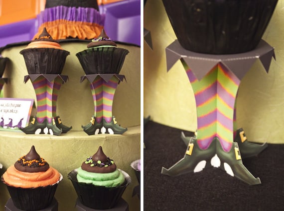 Lil' Witches Cupcake Stand - DIY Printable PDF Il_570xn