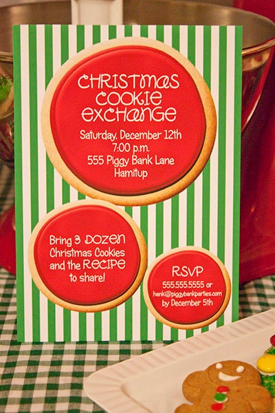 Christmas SUGAR COOKIE Invitation - Personalized Printable Il_570xn