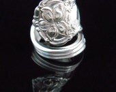 Antique Silverware Jewelry Spoon Ring - Orange Blossom