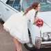 Short Wedding Dress with Sleeves and Pockets - Janie Jones