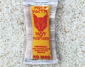 Hot Mustard Sauce Packet Cat Toy