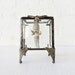 Jewlrey Box Creepy Bisque Baby Doll Beveled Glass Stand