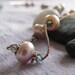 JUNE Pink Freshwater Pearl and Black Diamond Swarovski Float Necklace : June Birthstone