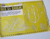 vintage french embroidery magazine, french Toute La Broderie hand embroidery, 1960's