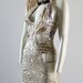 Party Dress Gold Sequin Mini Dress Unique One-Off Designer - Chrisst Unique Fashion - Apocalypse Dress SPECIAL ETSY PRICE
