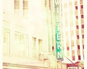 photography, the Wiltern photo, theatre Los Angeles photograph California music musicians art deco architecture mint green travel Koreatown - sixthandmain