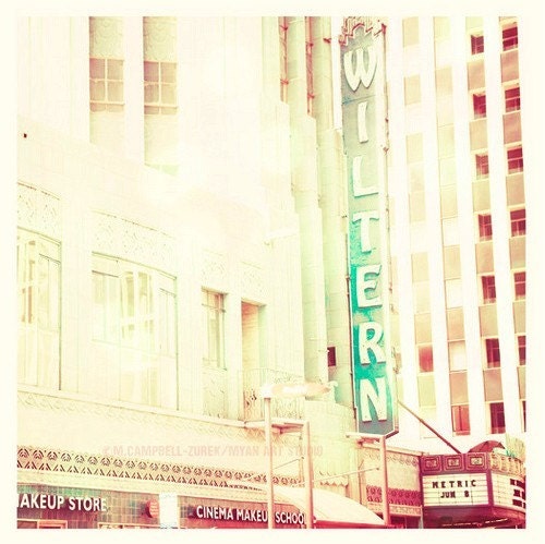 photography, the Wiltern photo, theatre Los Angeles photograph California music musicians art deco architecture mint green travel Koreatown