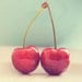 food photography, cherries photo, red kitchen decor, photograph of cherry, pale retro blue, kids room, love, summer fruit, red white blue