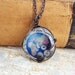 Steampunk Globe Pendant - Blue Earth Necklace with Gears - Steampunk Jewelry - Ready to Ship