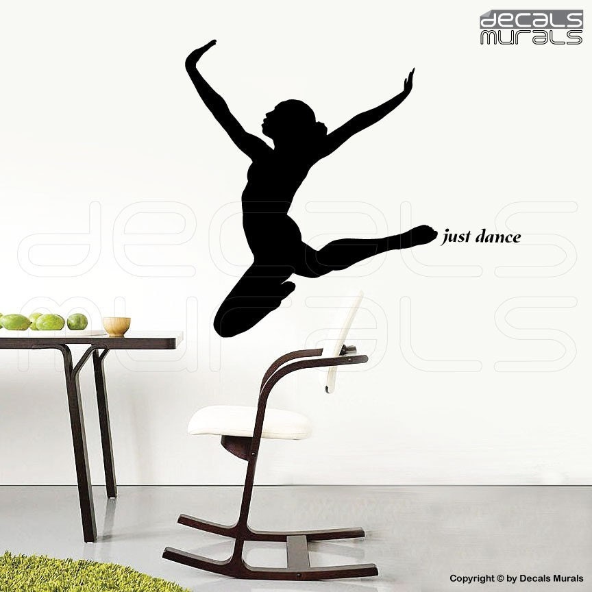 Wall decals JUST DANCE dancer vinyl decor stickers by decalsmurals