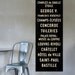 PARIS Metro Subway Art. Typography Print. Canvas Transit Poster. 20.5 x 60