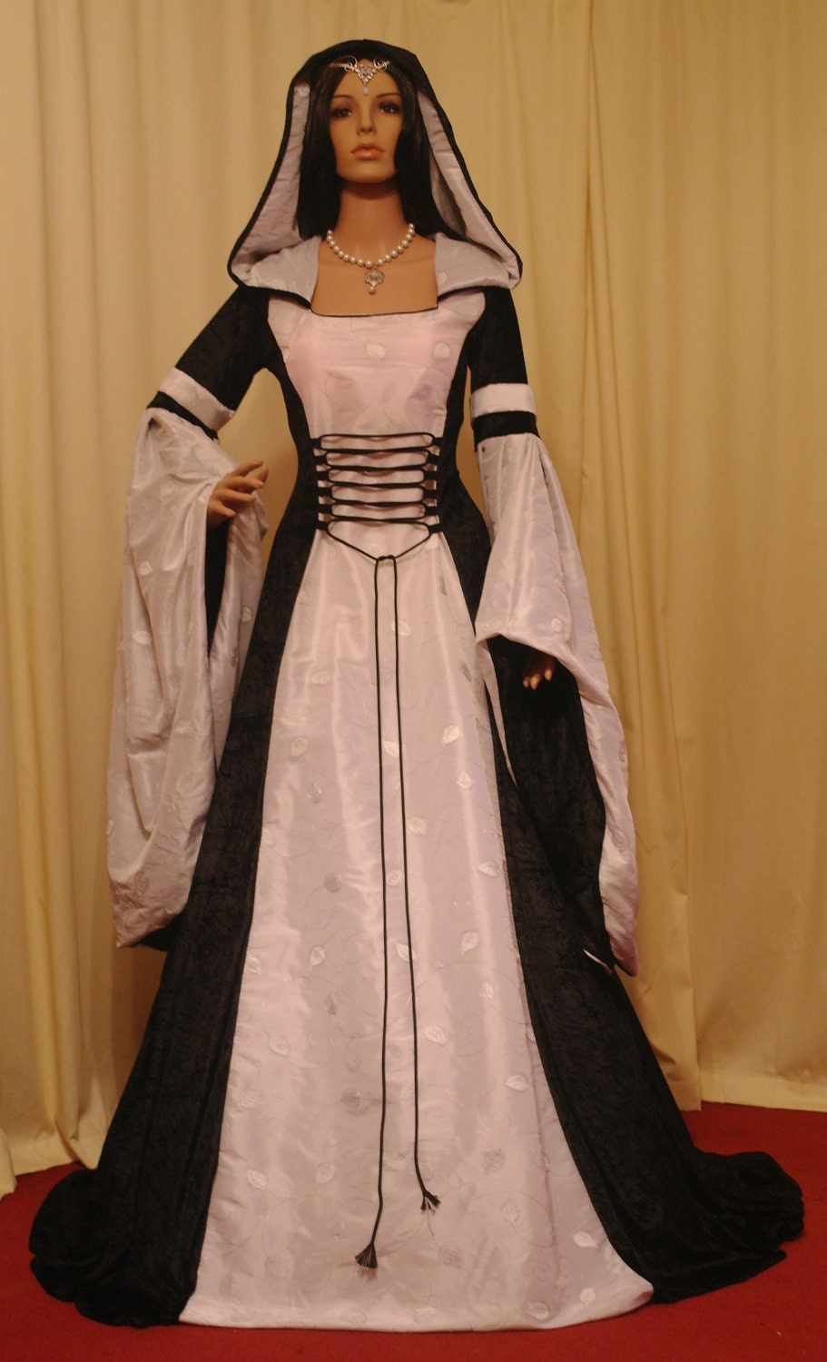 medieval renaissance wedding handfasting dress custom made