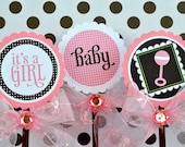 So Girly Baby Shower PRINTABLE Party Circles (INSTANT DOWNLOAD) by Love The Day