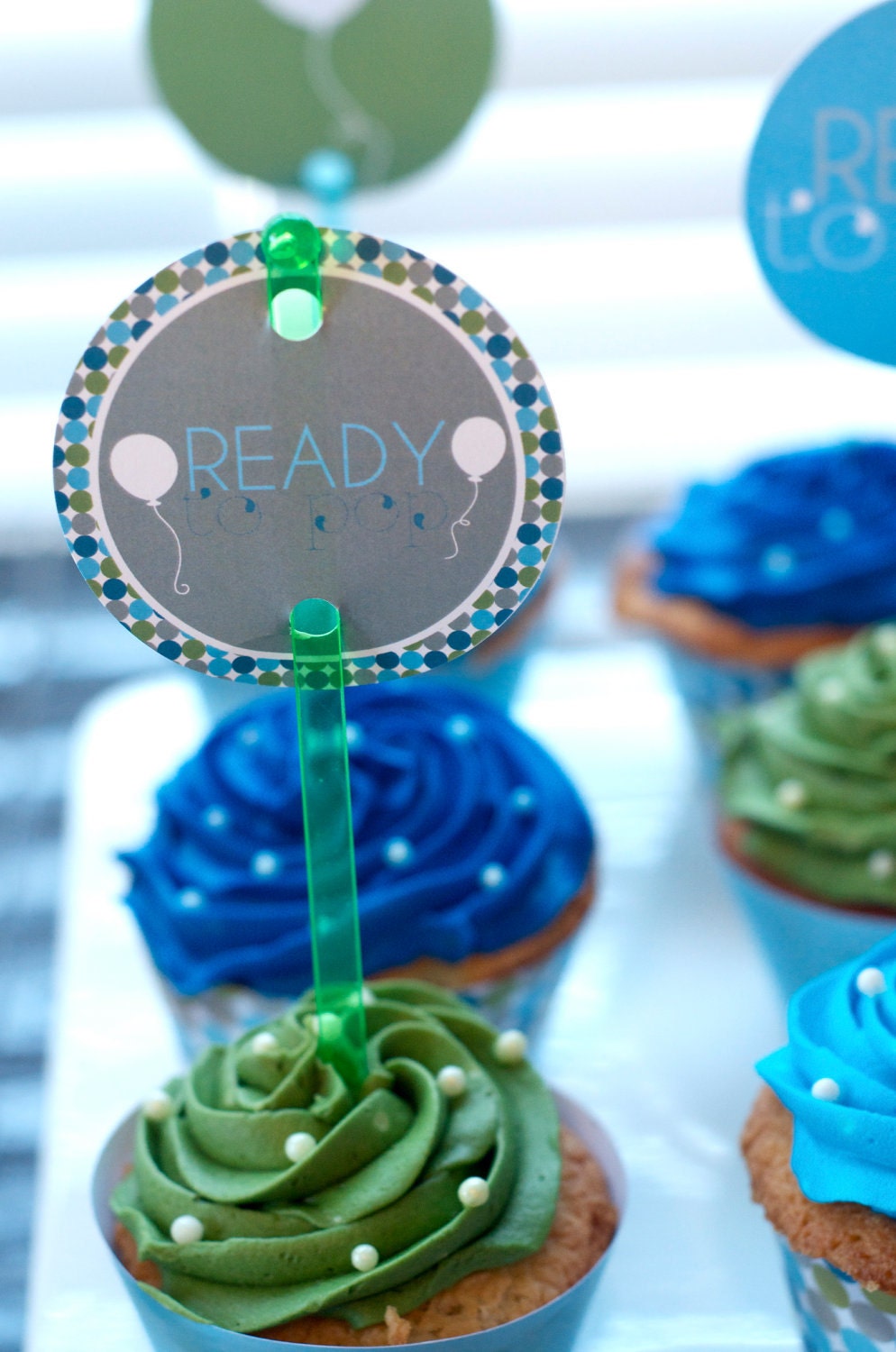 Ready To Pop Baby Shower PRINTABLE Party Circles by Love The Day Il_570xn