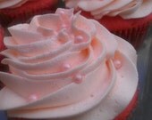 Pink Velvet Cupcakes with Pink Champagne Frosting 1/2 Dzn
