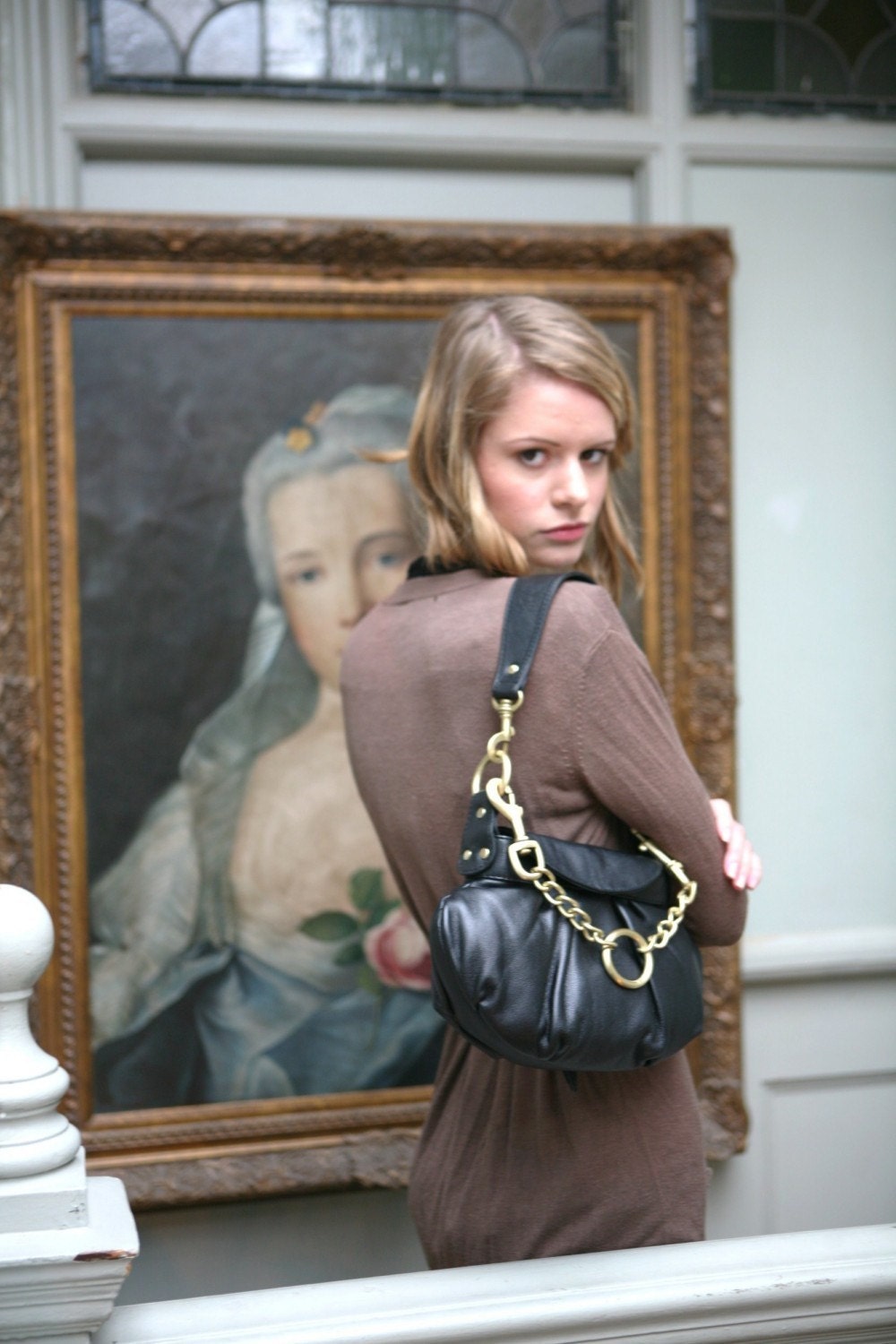 20% off Soft Leather Handbag With Two Straps