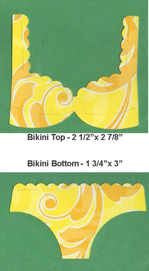 Scrapbook Embellishments Paper Cut-Outs 8 Pieces Bra Panties Bikini Swim Suit Underwear Art Craft Project Clothing Fashion Set 02