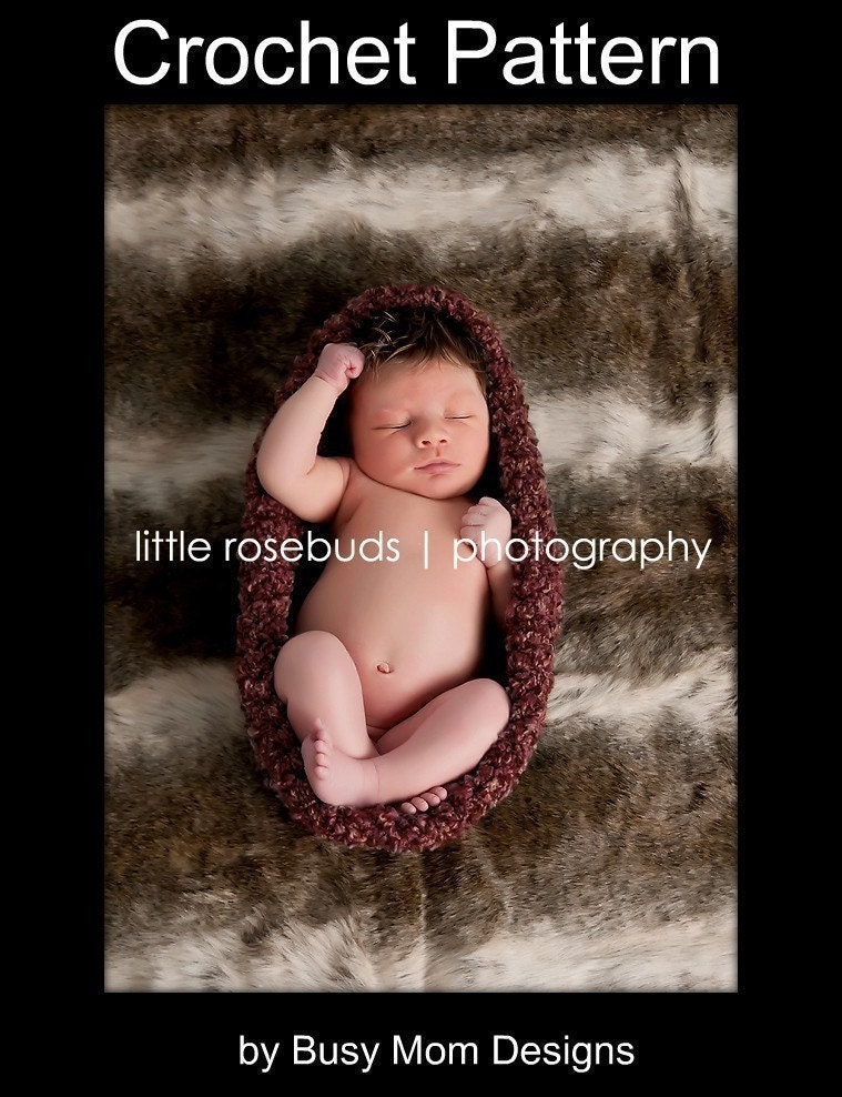 CROCHET PATTERN - Newborn Nest Baby Bowl - 2 Styles Included - Beginner - PDF 402 - Sell what you Make