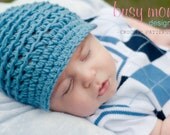 Crochet Hat PATTERN - Backtrack Beanie - REVERSIBLE Newsy Hat - All sizes - Easy - Sell what you make - pdf 102