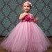 Pink Bubble Gum Couture Flower Girl Tutu Dress