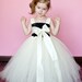 Harper Flower Girl Tutu Dress with Customizable Sash
