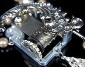 Musical Pendant - Sculptural Necklace by Award - Winning Fae Factory Steampunk Chic Eco Artist, Dr Franky Dolan  (Original jewelry art)