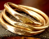 Stackable Gold Ring Modern Handmade