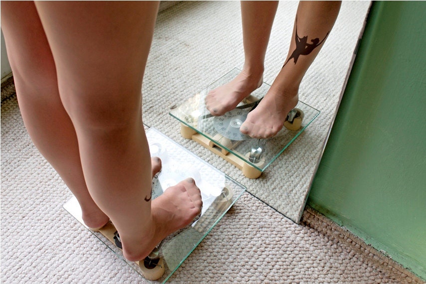 Tatto Tights - Ballerina , leggings / pantyhose / handmade tights