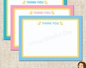 PRINTABLE Rubber Duckie Baby Shower Thank You Cards Il_170x135