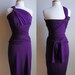 Convertible Infinity Dress, Pencil Skirt in Purple