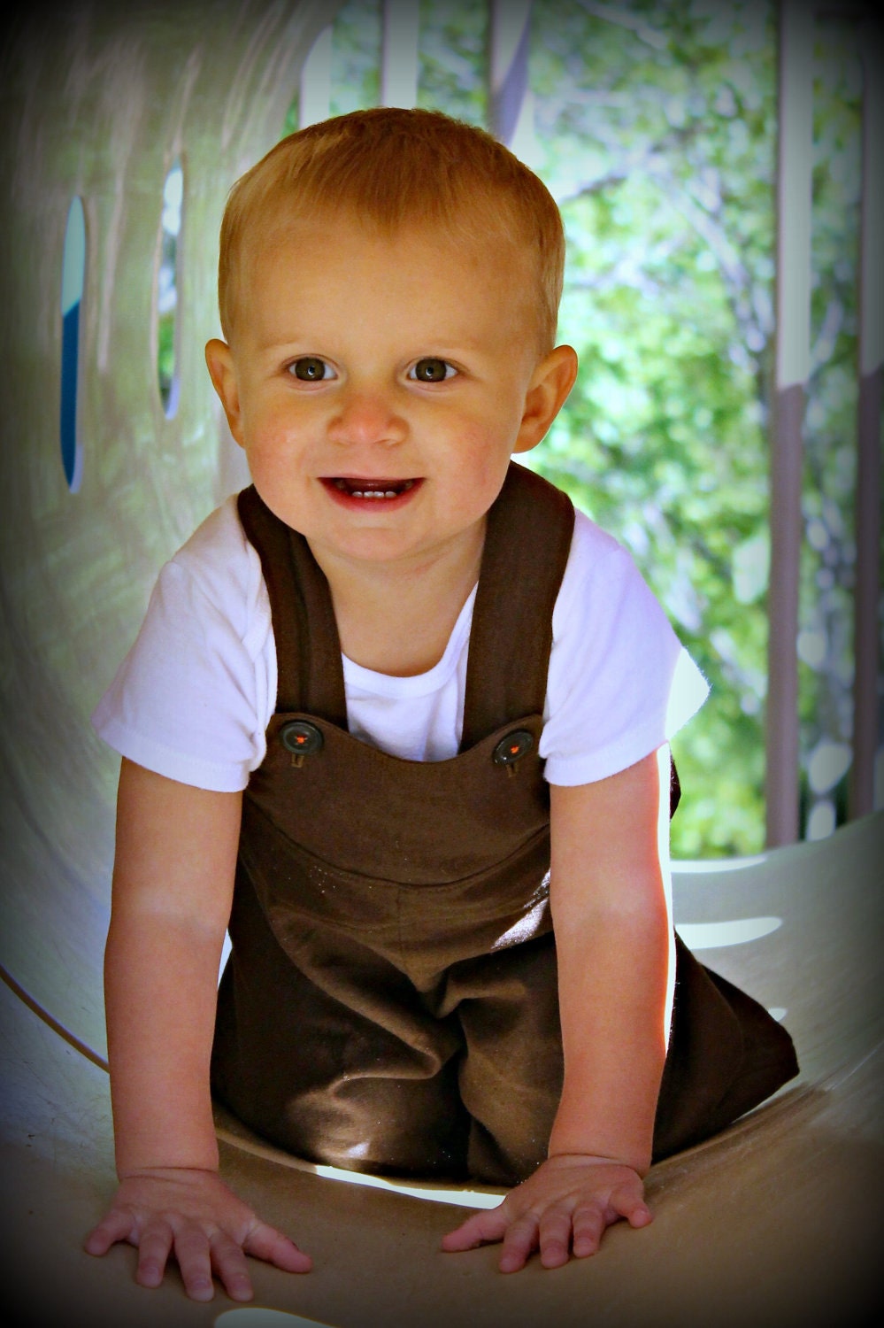 Mud Puddle Brown Linen - A Good Day OVERALLs